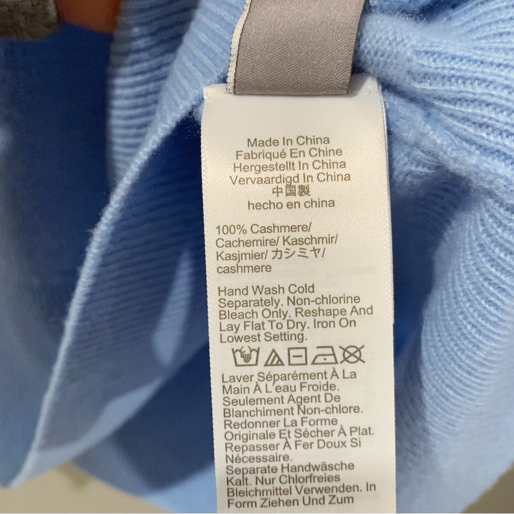 J. Crew Cashmere Classic Fit Sweater in Soft Blue - Picture 9 of 11